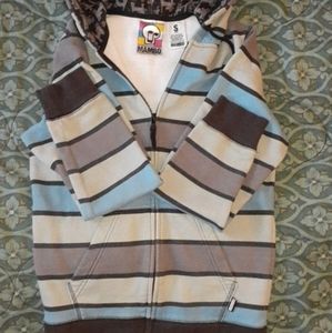 Young Men Small Zip Up Hoodie